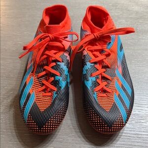 Adidas Jr. X Speed Portal Solar orange Lionel Messi Kids Sneakers - Red and Blue